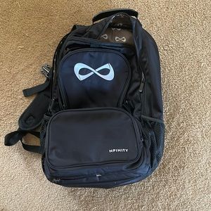 Nfinity black cheer bag